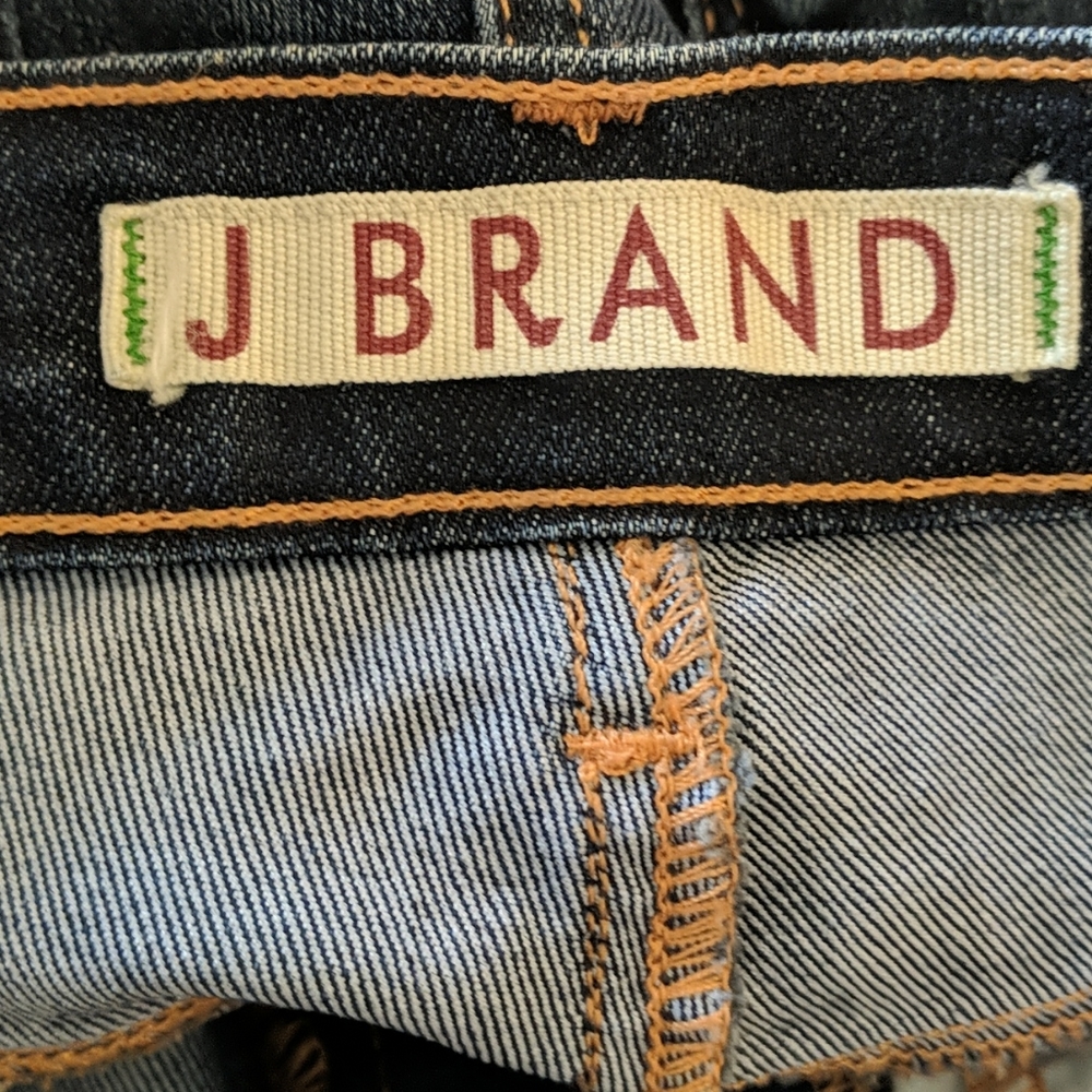 J Brand Cigarette Leg straight jeans style #91410DKV darkwash sz 24x35L TALL - Picture 12 of 14